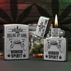 Rolling Up Some Horror Lighter, Personalized Gifts For Smoking Lovers 05qhti080925