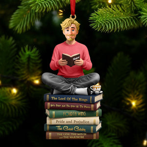 Book Lover Ornament - Personalized Gift For Book Lover Christmas Ornament 01HUTI241025