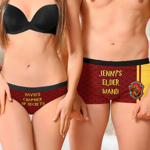 Men's Boxers and Women's Brief Personalized Gifts For Couple 01huti161025