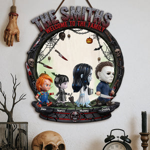 Horror Family Wood Sign - Personalized Gifts For Family 01ohti260825
