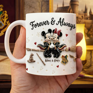 Couple Forever And Always Coffee Mug - Personalized Gifts For Couple 01toti080126