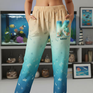 Sea Turtle Pajama Pants - Personalized Gifts For Girls 03kiti101225-Homacus