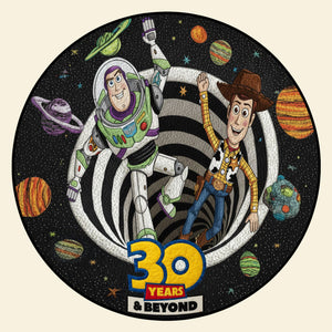 30 Years & Beyond Cartoon Quilted Round Mat - Personalized Gifts For Cartoon Lovers 01nati081025