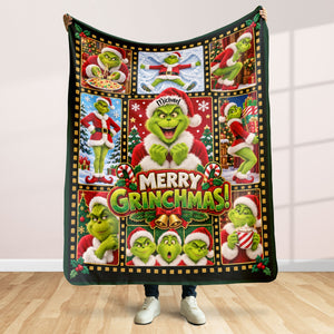Festive Season Blanket - Personalized Gifts For Christmas Blanket 01PATI151026