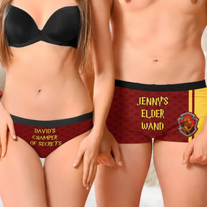 Couple Forever - Men's Boxers and Women's Brief Personalized Gifts For Couple 01HUTI161025