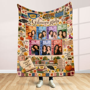 Cozy Autumn Small-Town Blanket - Personalized Gifts For TV Show Lovers 02NATI091026