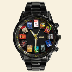 Novel Book Men's Watch - Personalized Gifts For Novel Lovers 04nati050825