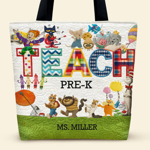 Cute Children's Books Character Tote Bag, Personalized Gifts For Teacher 03qhti290725