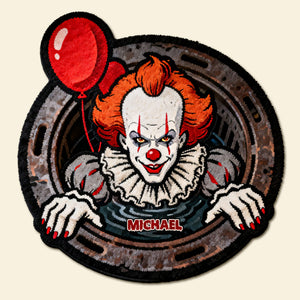 Creepy Clown Custom Shape Doormat - Personalized Gifts For Horror Fans Doormat 03NATI280126