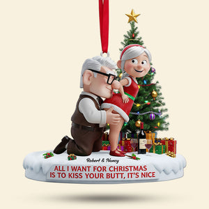 Old Naughty Couple Ornament - Personalized Gifts For Couple 03ohti100925