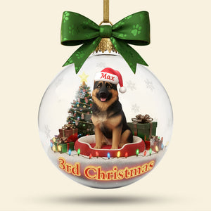 Personalized Gifts For Dog Lovers, Dog Custom Photo Acrylic Christmas Ornament 01hyti041125