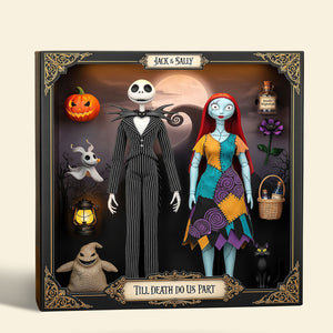 Spooky Couple Plaque - Personalized Gifts For Couple 04nati130825
