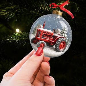 Tractor Ornament - Personalized Gifts For Farmers 05toti190825 - Ornament - GoDuckee