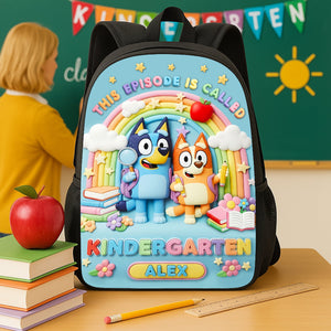 Cute Cartoon School Bag, Personalized Gifts For Kids 03qhti010825
