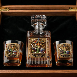 Fantasy Sword Hero Decanter Set – Personalized Drinking Decanter Gift For Fantasy Lover Set 04OHTI120226