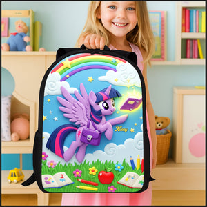 Cute Unicorn School Bag - Personalized Gifts For Kids 04pgti040825