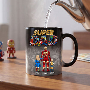 Dad And Kids Magic Ceramic Coffee Mug - Personalized Gifts For Dad 04ohti050526