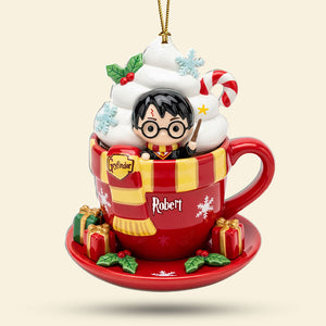 Cute Fantasy Cocoa Ornament - Personalized Gifts For Fantasy Novel Fans 01pati230825
