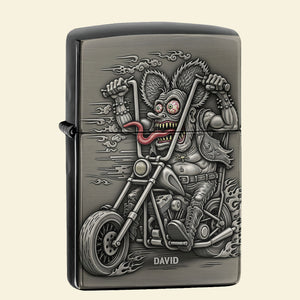 Badass Motorcycle Lighter, Personalized Gifts For Bikers 03qhti130825