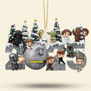 Merry Christmas From Galaxy Troop Ornament, Personalized Gifts For Galaxy Lovers 01qhti110925