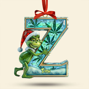 Funny Green Guy Ornament - Custom Letter Gifts For Loved Ones 01tgti180925