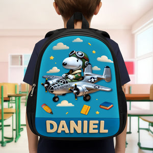 Cute Military School Bag - Personalized Gifts For Kids 02huti040825