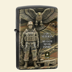 Badass Veteran Lighter - Personalized Gifts For Veteran 04tgti080825