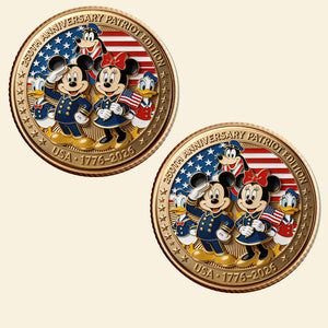 250 Years of Freedom Metal Coin - Personalized Gift For Patriots 05PGTI020326-Homacus