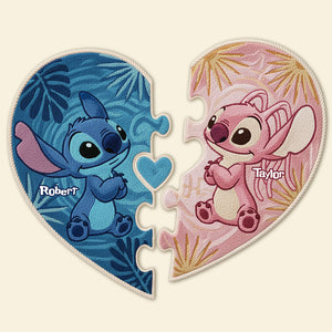 Cute Characters Personalized Christmas Gifts For Couple Doormat 05kiti041125