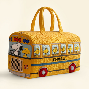 School Bus Quilted Duffle Bag - Personalized Gifts For Kids 04nati080925