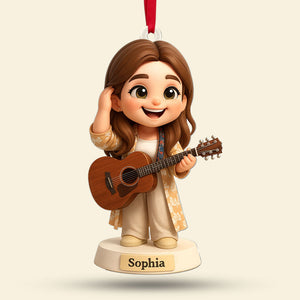 Guitarist Ornament - Custom Photo Gifts For Guitar Lovers 02pgti290825
