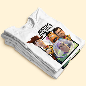 Fun Custom Photo Resting Dad Face Shirt, Personalized Gifts For Dad 01qhti180426