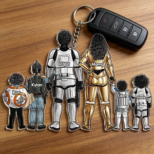 Space Warriors Keychain Personalized Gifts For Family 02QHHU030426
