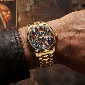 Horror Lover Men's Watch - Personalized Gifts For Horror Fans Stainless Steel Men's Watch 03HUTI240126
