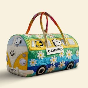 Cute Camping Quilted Duffle Bag - Personalized Gifts For Camping Lovers 04tgti060925