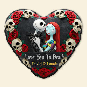 Skeleton Couples Pillow - Personalized Gifts For Couples 02HUTI111125