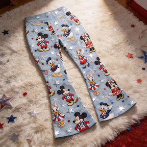 Lovely Characters Flare Leggings - Gifts to Celebrate America’s 250th Anniversary 04pgti170326