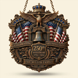 250th USA Anniversary Metal Sign - Personalized Patriotic Gifts 01TYTI190326