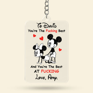 Cheeky Couple Keychain - Personalized Gifts For Couple Keychain 01PGTI261125