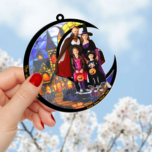 Custom Halloween Photo Gifts For Family Suncatcher Ornament 04pgti060924 - Ornament - GoDuckee