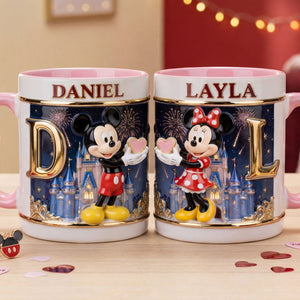 Alphabet Couple Coffee Accent Mug - Personalized Gifts For Couple Coffee Mug 01KITI160126