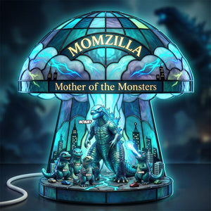 Majestic Monster Mom Acrylic Light Box, Personalized Gift For Mom 02QHTI240226
