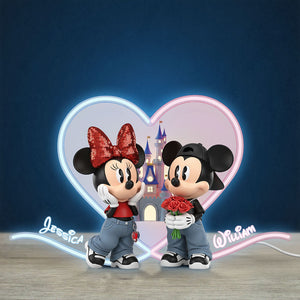 Lovely Couple Acrylic Light Box - Personalized Gifts For Couples 04NATI061125