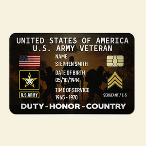Veteran Wallet Card - Custom Military Logo Gifts For Veteran 02toti040725