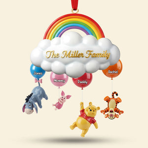 Floating Family Rainbow Ornament - Personalized Gift For Family 02NATI221125