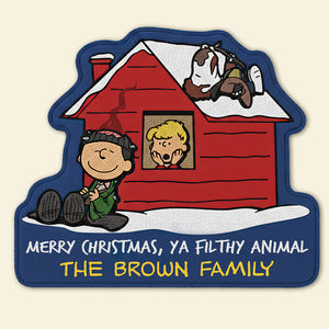 Family Custom Doormat - Personalized Gifts For Family Christmas Doormat 01HUTI111125