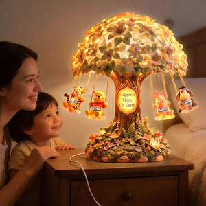 Childhood Tree Mom And Kids Light Box - Personalized Gifts For Mother's Day Acrylic Light Box 04PATI240426