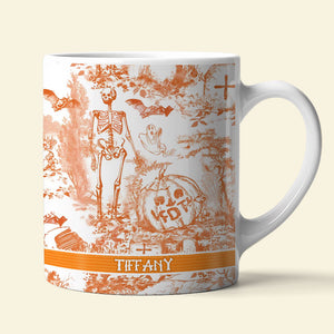 Slightly Subtle Halloween Toile De Jouy Mug 02qhti230825