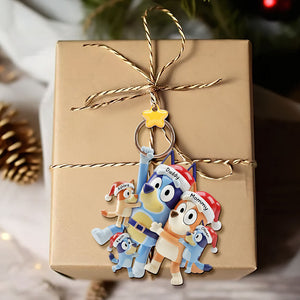 Playful Cartoon Family Tree Ornament, Personalized Gifts For Family 02qhti290925