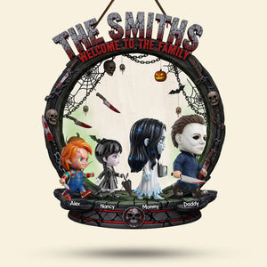 Horror Family Wood Sign - Personalized Gifts For Family 01ohti260825